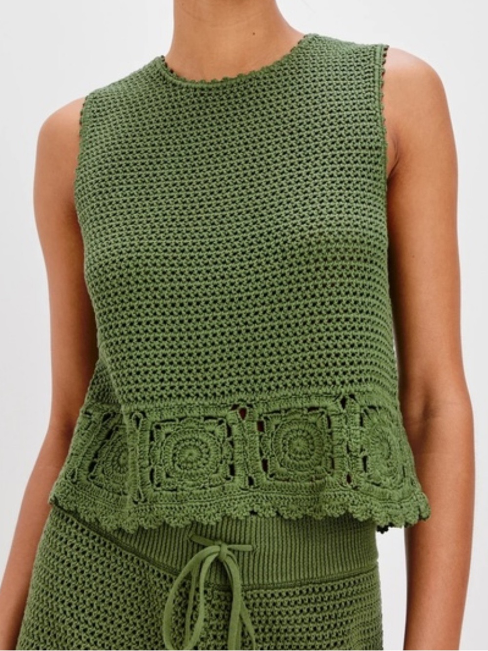NWT RAILS Hazel Crotchet Knit Top Women’s Size L